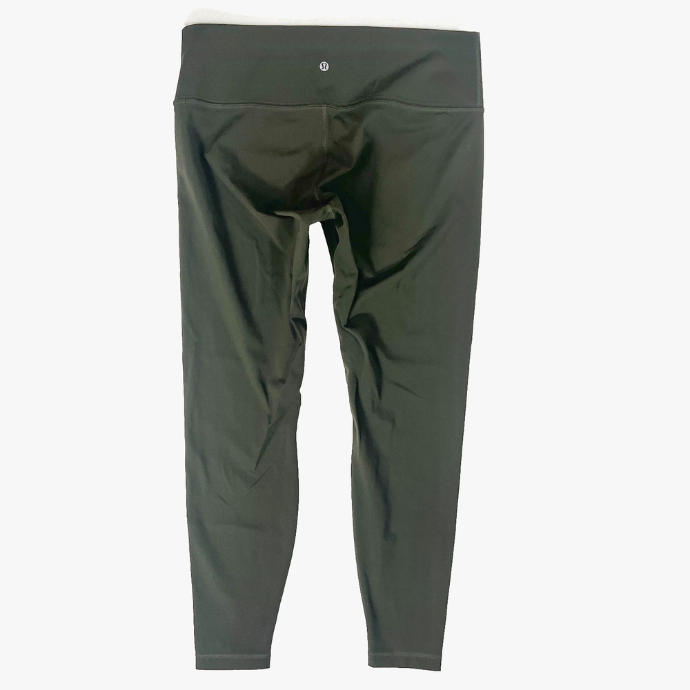 Lululemon Wunder Under Tight 16 W5BPSS Dark Olive High Rise Yoga Leggings New